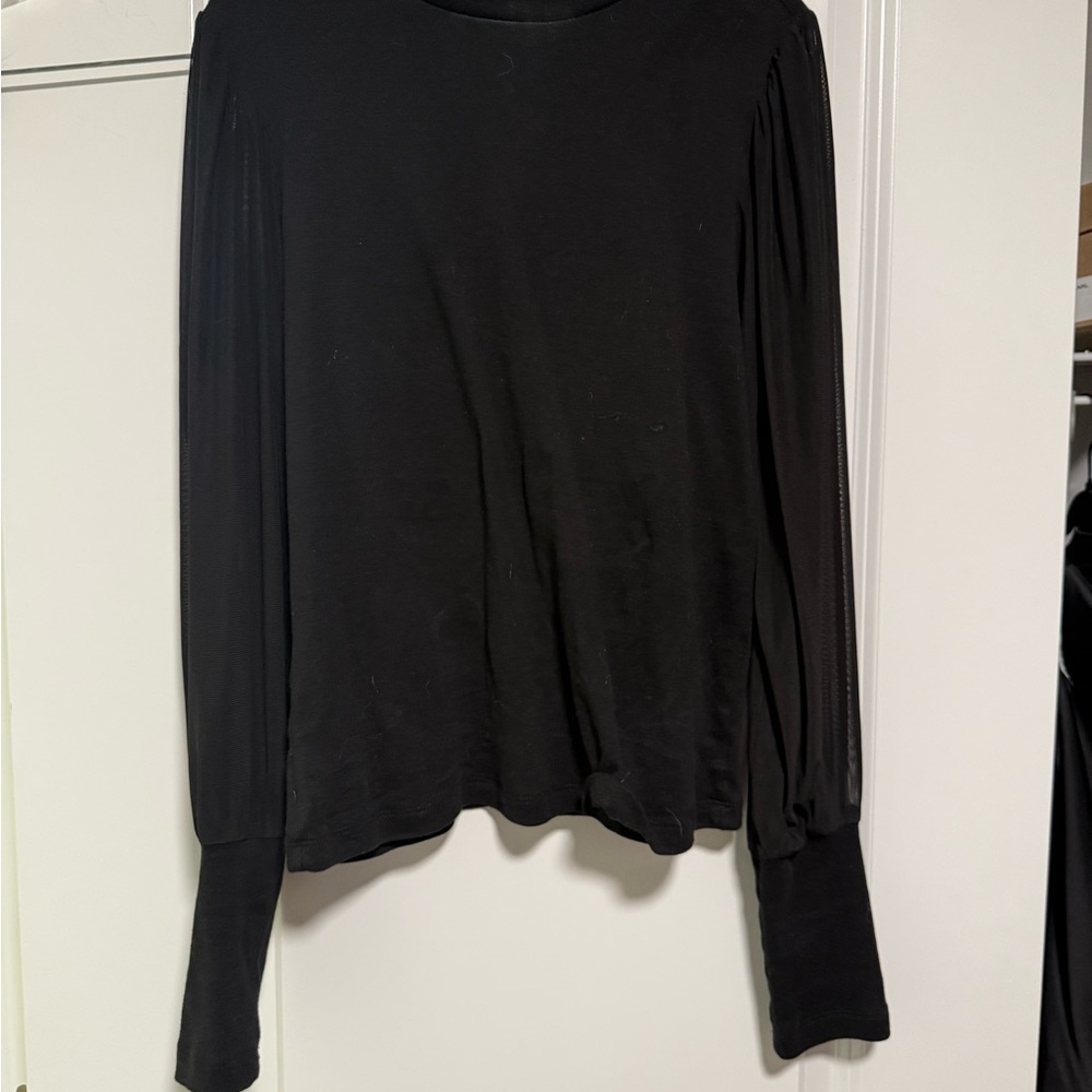 Sanctuary Black Long Sleeve Blouse